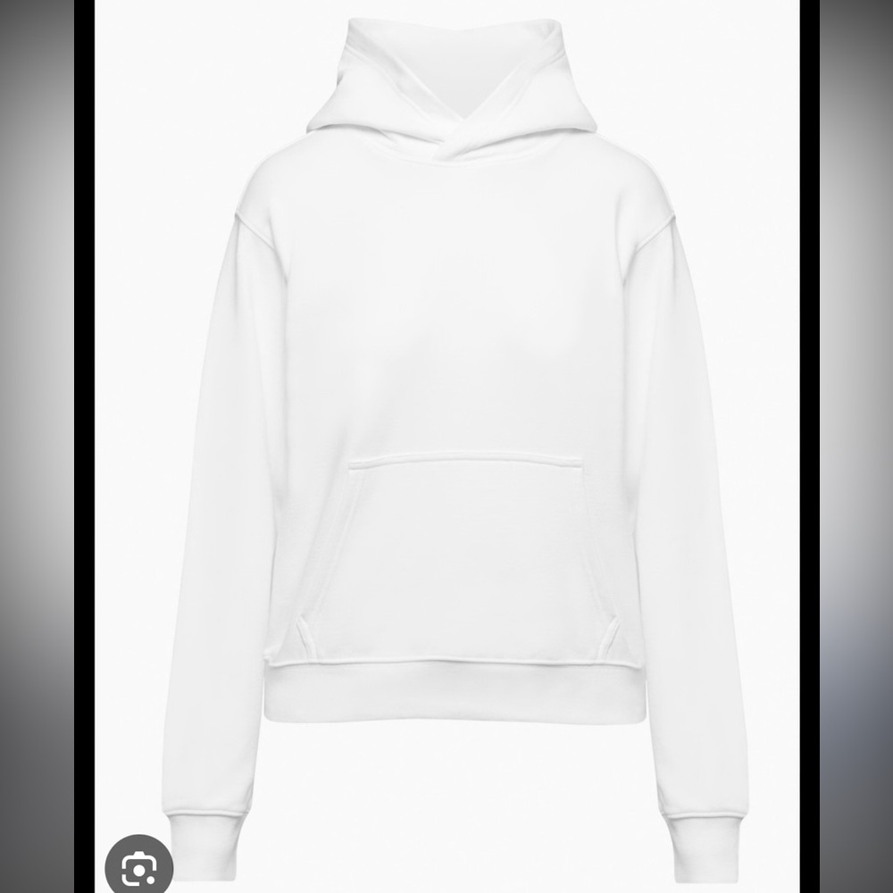 Aritzia Tna white terry BF fleece perfect hoodie